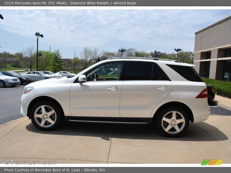 Diamond White Metallic / Almond Beige 2014 Mercedes-Benz ML 350 4Matic