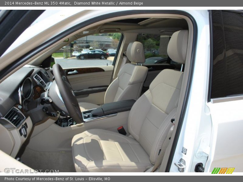 Diamond White Metallic / Almond Beige 2014 Mercedes-Benz ML 350 4Matic