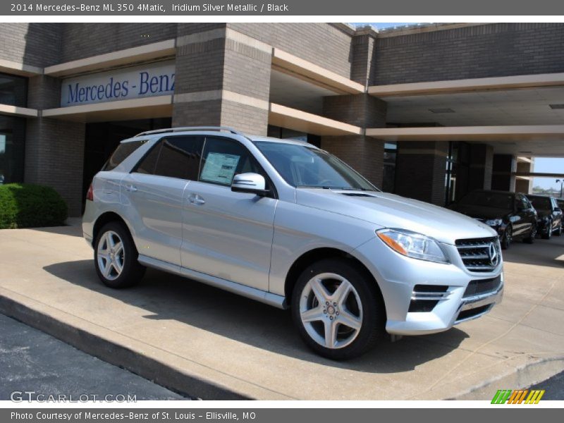 Iridium Silver Metallic / Black 2014 Mercedes-Benz ML 350 4Matic