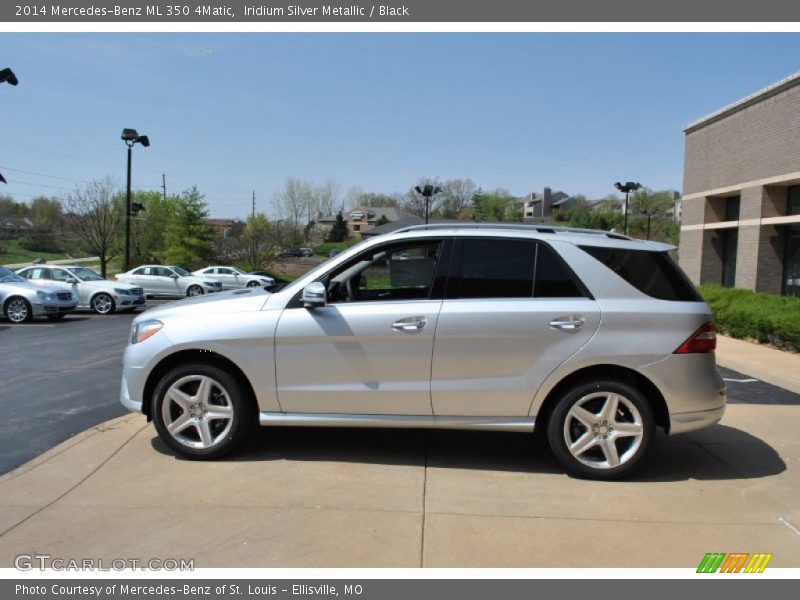 Iridium Silver Metallic / Black 2014 Mercedes-Benz ML 350 4Matic