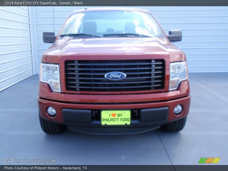 Sunset / Black 2014 Ford F150 STX SuperCab