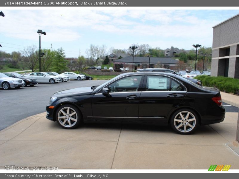 Black / Sahara Beige/Black 2014 Mercedes-Benz C 300 4Matic Sport