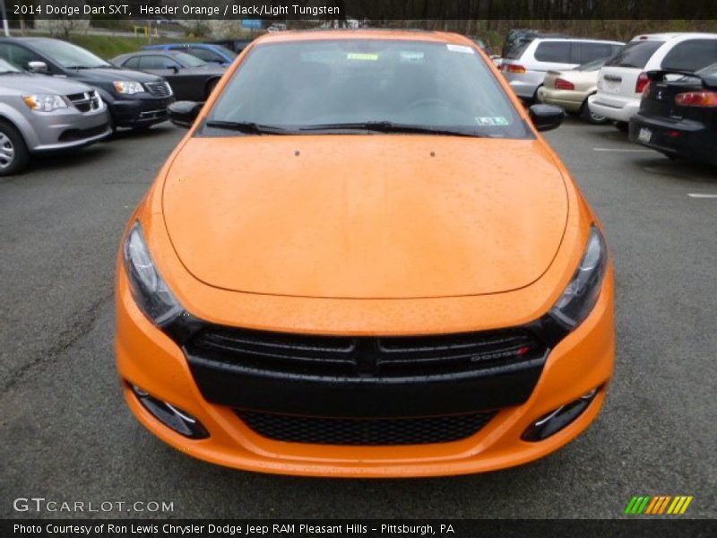 Header Orange / Black/Light Tungsten 2014 Dodge Dart SXT