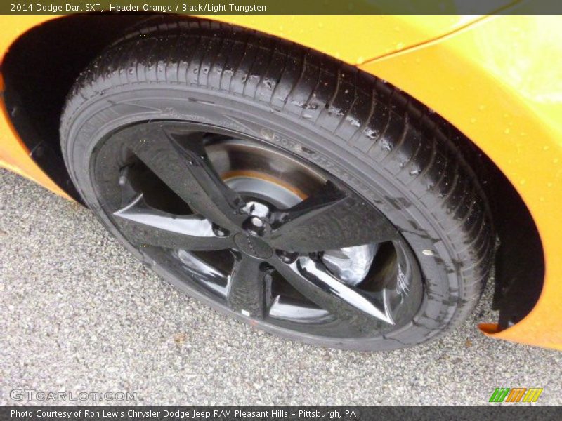Header Orange / Black/Light Tungsten 2014 Dodge Dart SXT