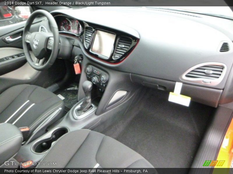 Header Orange / Black/Light Tungsten 2014 Dodge Dart SXT