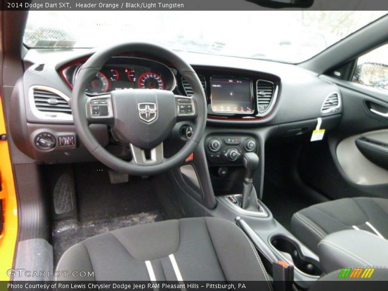 Header Orange / Black/Light Tungsten 2014 Dodge Dart SXT
