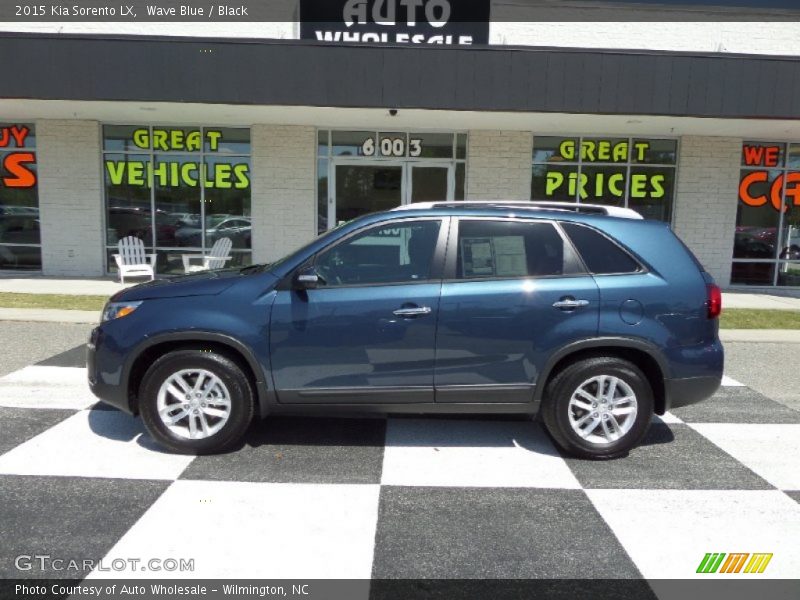 Wave Blue / Black 2015 Kia Sorento LX