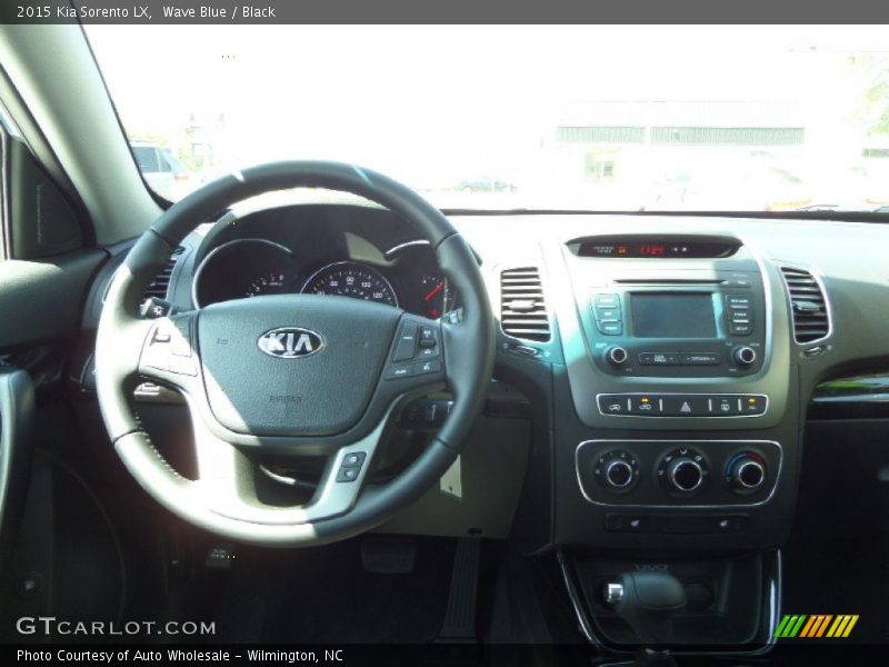 Wave Blue / Black 2015 Kia Sorento LX