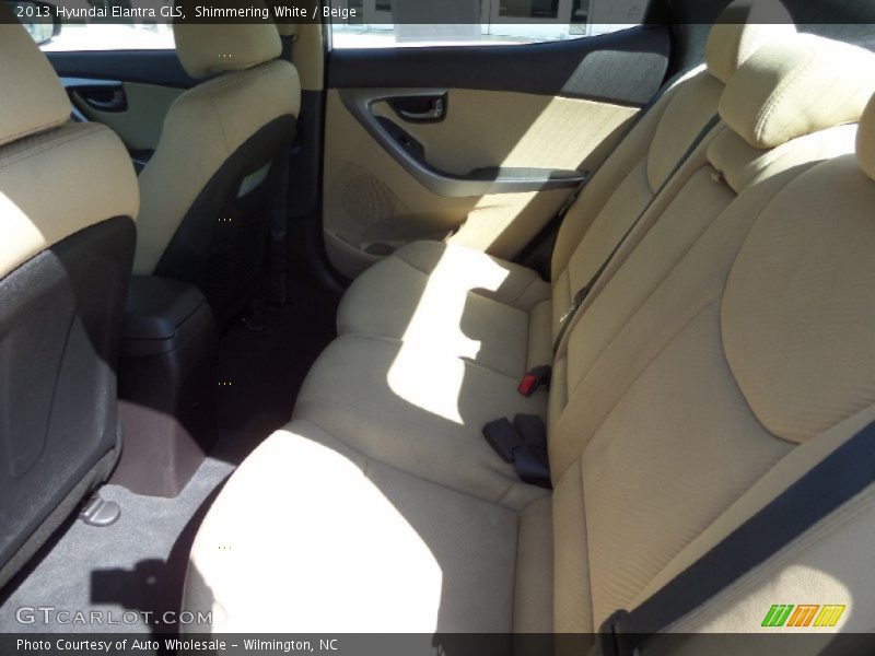 Shimmering White / Beige 2013 Hyundai Elantra GLS