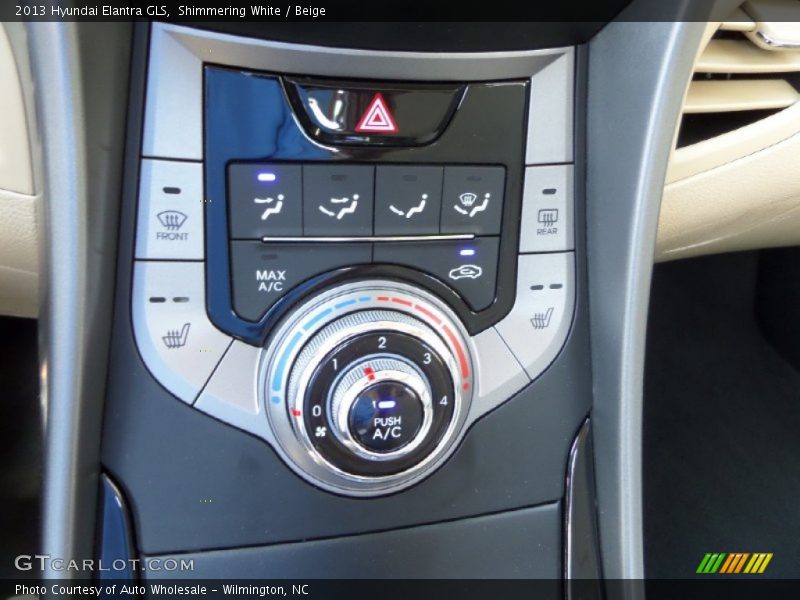 Shimmering White / Beige 2013 Hyundai Elantra GLS