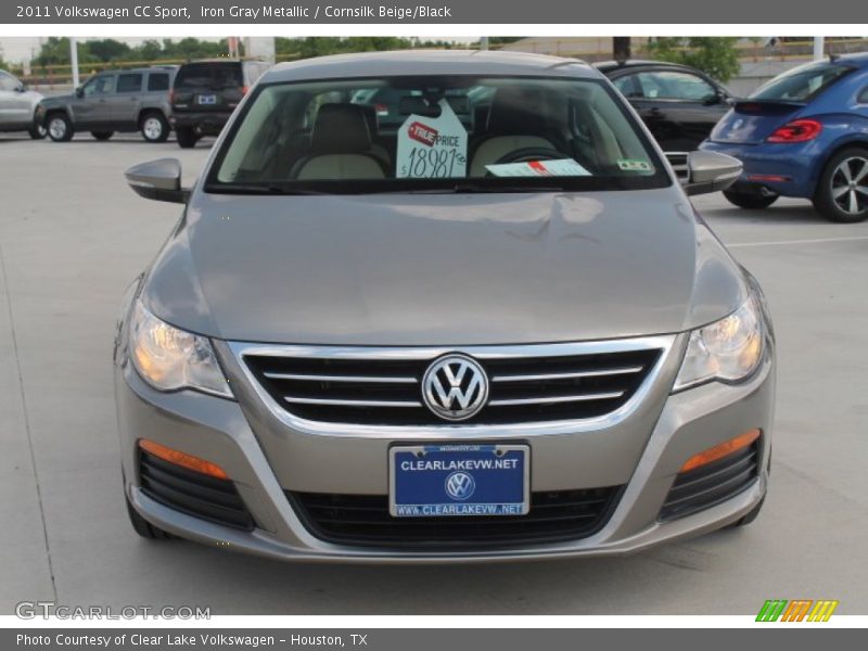 Iron Gray Metallic / Cornsilk Beige/Black 2011 Volkswagen CC Sport