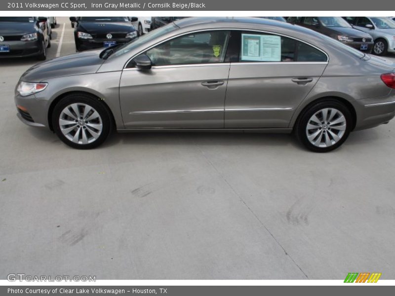 Iron Gray Metallic / Cornsilk Beige/Black 2011 Volkswagen CC Sport