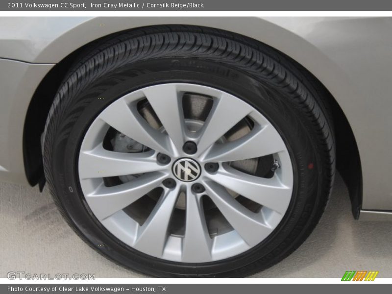 Iron Gray Metallic / Cornsilk Beige/Black 2011 Volkswagen CC Sport