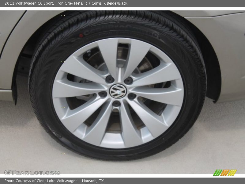 Iron Gray Metallic / Cornsilk Beige/Black 2011 Volkswagen CC Sport