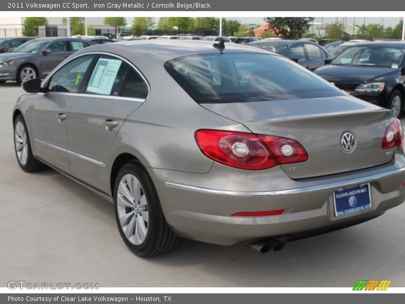 Iron Gray Metallic / Cornsilk Beige/Black 2011 Volkswagen CC Sport