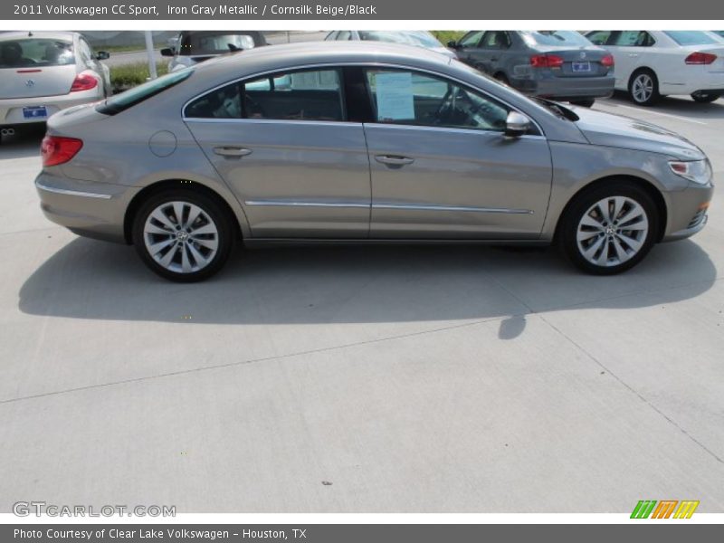 Iron Gray Metallic / Cornsilk Beige/Black 2011 Volkswagen CC Sport