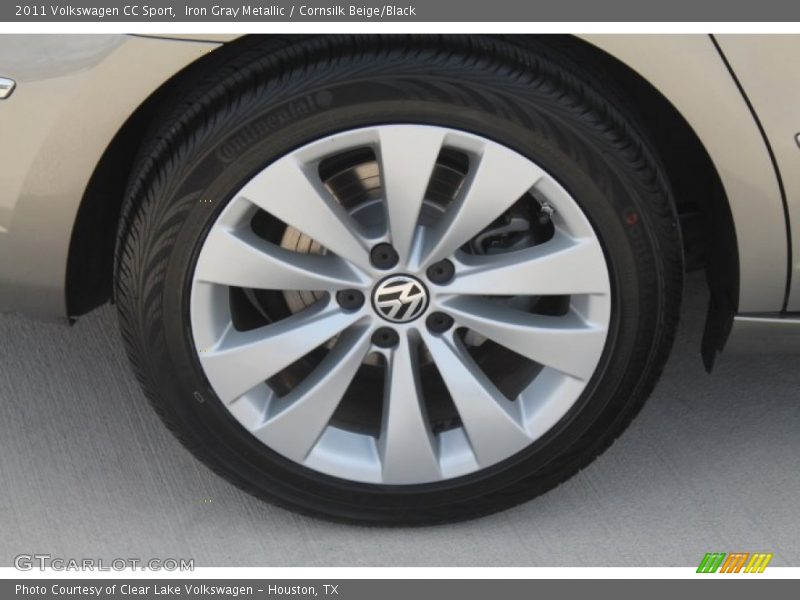 Iron Gray Metallic / Cornsilk Beige/Black 2011 Volkswagen CC Sport