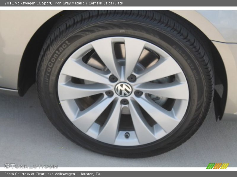 Iron Gray Metallic / Cornsilk Beige/Black 2011 Volkswagen CC Sport
