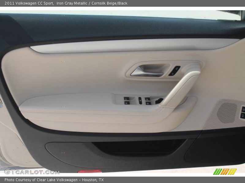 Iron Gray Metallic / Cornsilk Beige/Black 2011 Volkswagen CC Sport