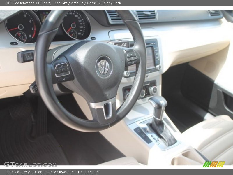 Iron Gray Metallic / Cornsilk Beige/Black 2011 Volkswagen CC Sport