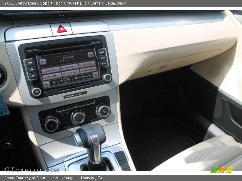 Iron Gray Metallic / Cornsilk Beige/Black 2011 Volkswagen CC Sport