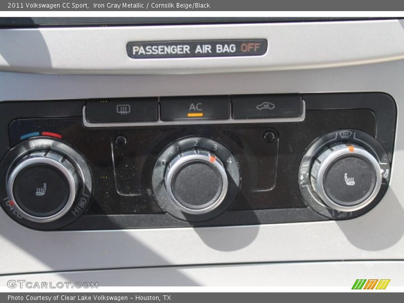 Iron Gray Metallic / Cornsilk Beige/Black 2011 Volkswagen CC Sport
