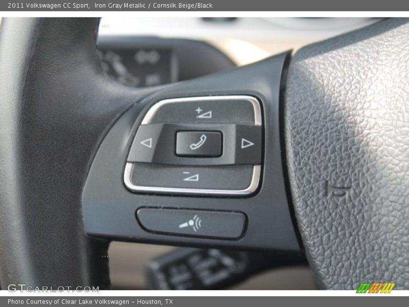 Iron Gray Metallic / Cornsilk Beige/Black 2011 Volkswagen CC Sport