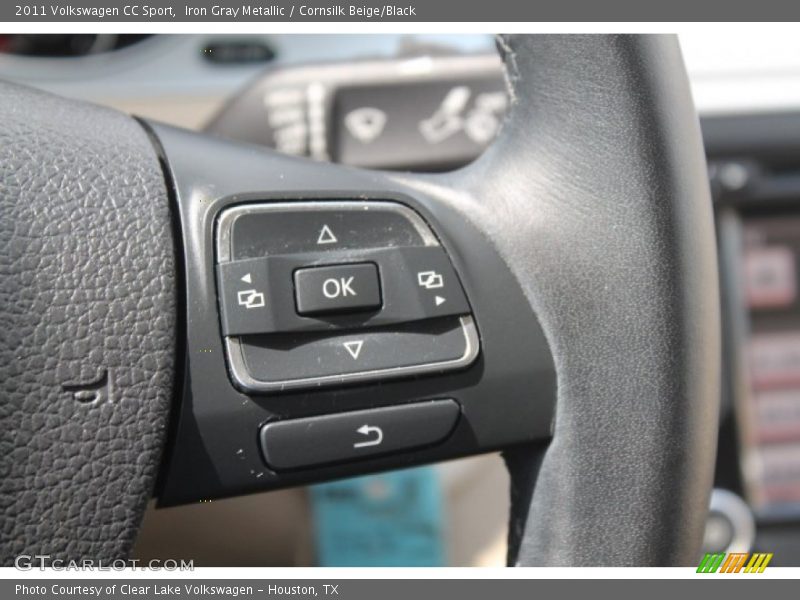 Iron Gray Metallic / Cornsilk Beige/Black 2011 Volkswagen CC Sport