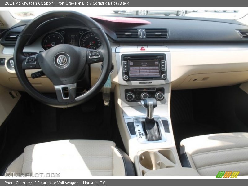 Iron Gray Metallic / Cornsilk Beige/Black 2011 Volkswagen CC Sport