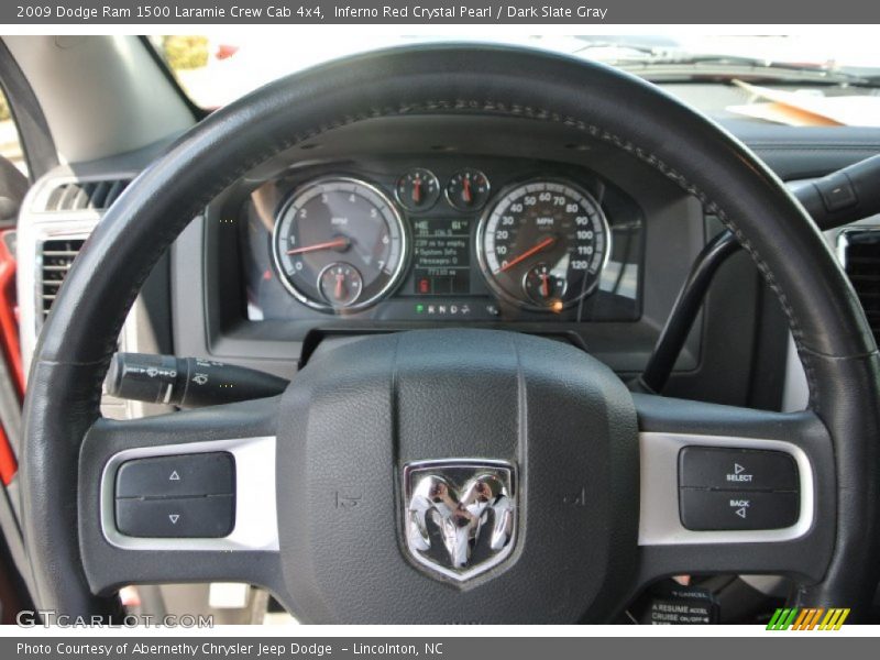 Inferno Red Crystal Pearl / Dark Slate Gray 2009 Dodge Ram 1500 Laramie Crew Cab 4x4