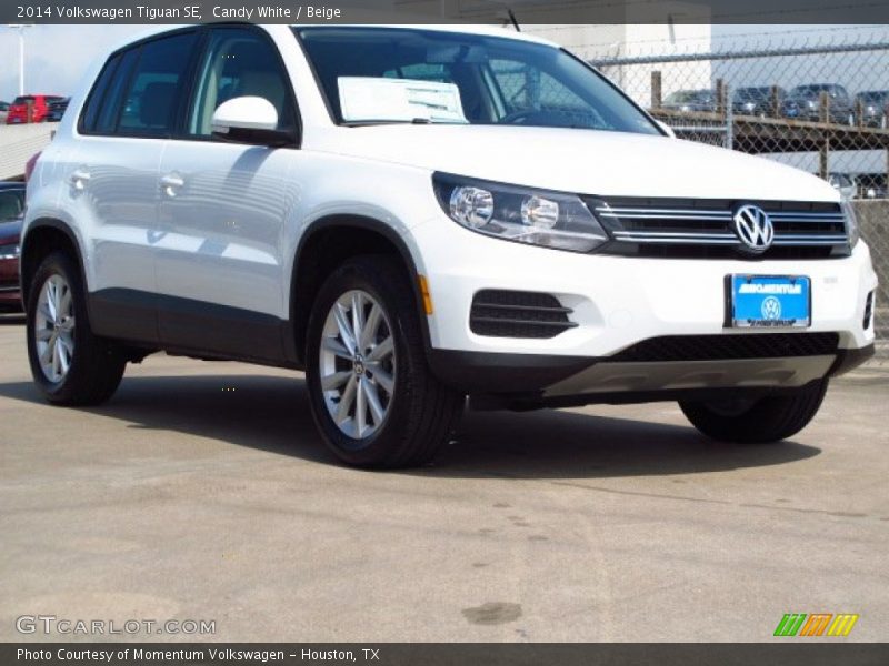 Candy White / Beige 2014 Volkswagen Tiguan SE