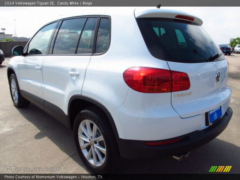 Candy White / Beige 2014 Volkswagen Tiguan SE