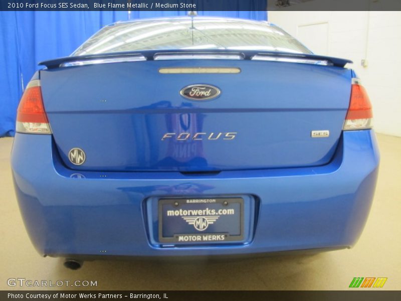 Blue Flame Metallic / Medium Stone 2010 Ford Focus SES Sedan