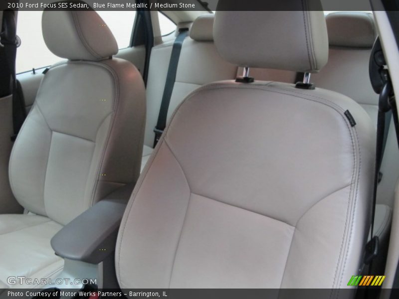 Blue Flame Metallic / Medium Stone 2010 Ford Focus SES Sedan