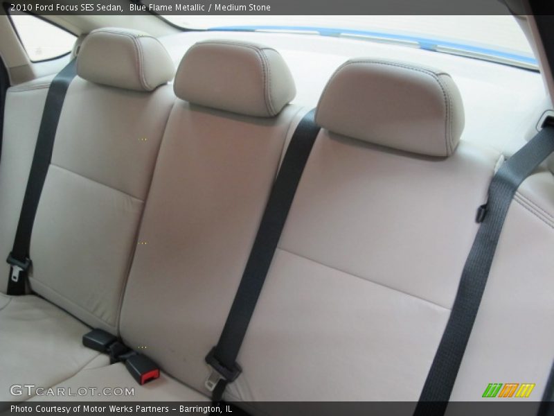 Blue Flame Metallic / Medium Stone 2010 Ford Focus SES Sedan
