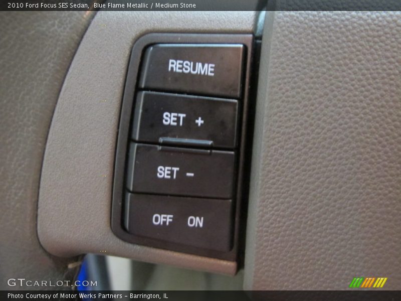 Blue Flame Metallic / Medium Stone 2010 Ford Focus SES Sedan
