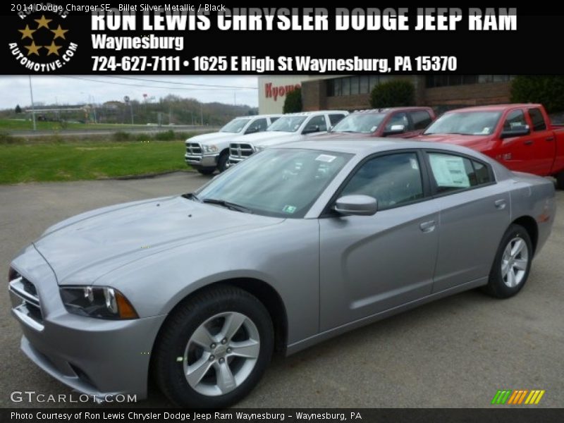 Billet Silver Metallic / Black 2014 Dodge Charger SE