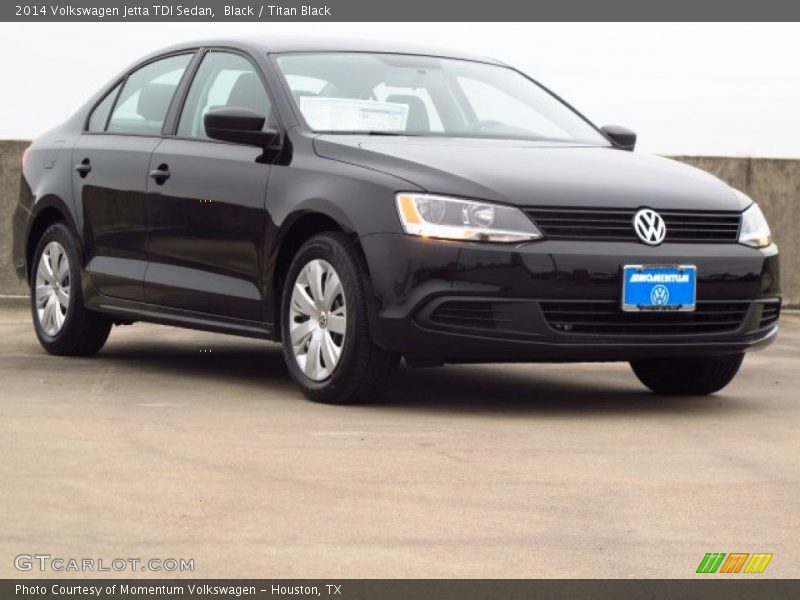 Black / Titan Black 2014 Volkswagen Jetta TDI Sedan