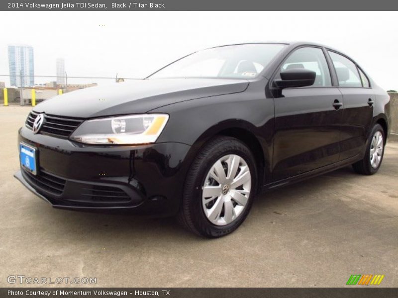 Black / Titan Black 2014 Volkswagen Jetta TDI Sedan