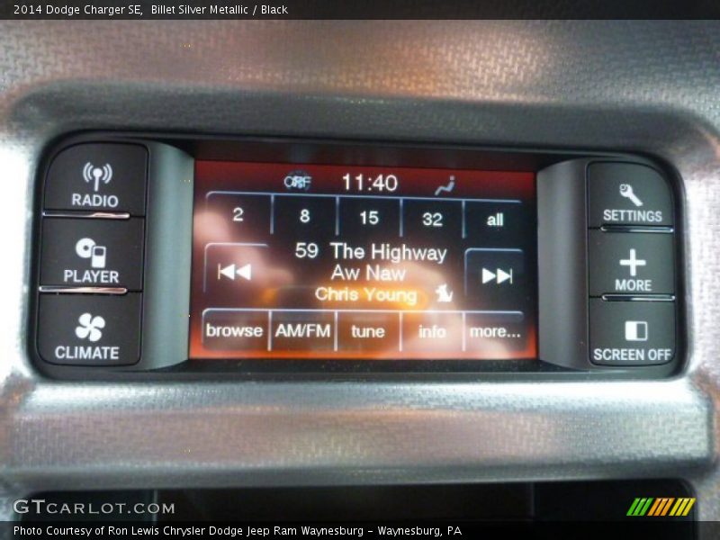 Billet Silver Metallic / Black 2014 Dodge Charger SE