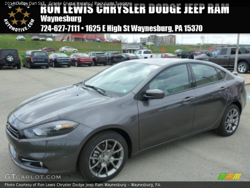 Granite Crystal Metallic / Black/Light Tungsten 2014 Dodge Dart SXT