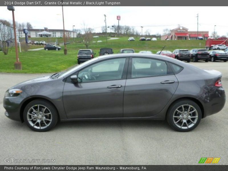 Granite Crystal Metallic / Black/Light Tungsten 2014 Dodge Dart SXT