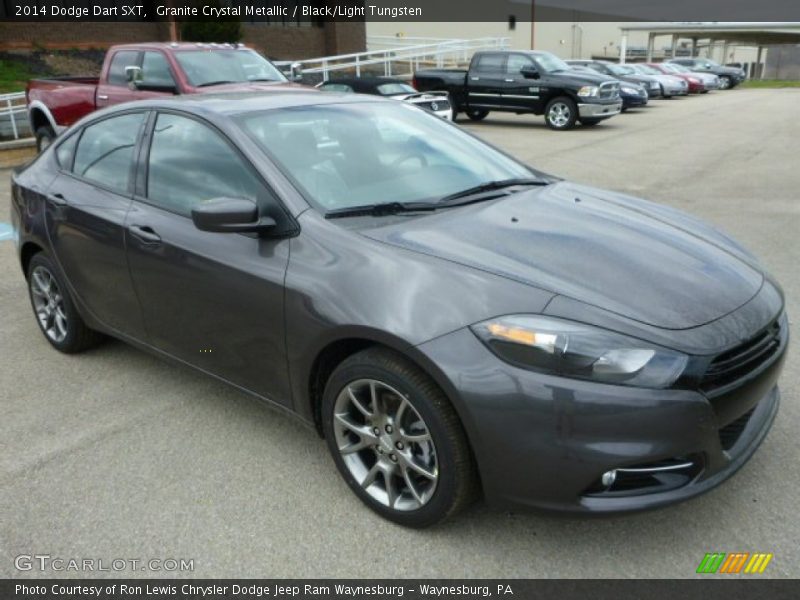 Granite Crystal Metallic / Black/Light Tungsten 2014 Dodge Dart SXT