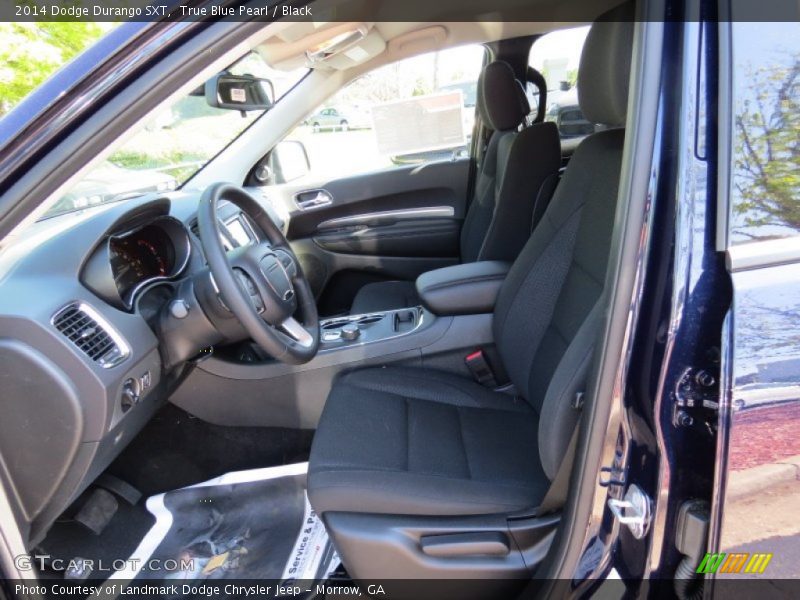 True Blue Pearl / Black 2014 Dodge Durango SXT
