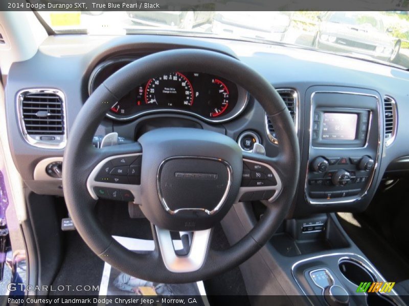 True Blue Pearl / Black 2014 Dodge Durango SXT