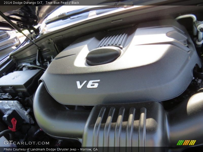 True Blue Pearl / Black 2014 Dodge Durango SXT