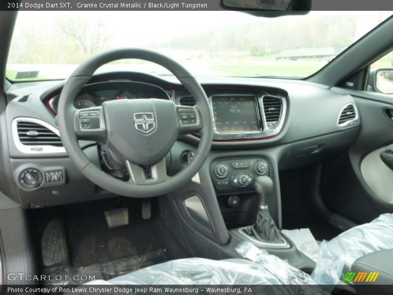 Granite Crystal Metallic / Black/Light Tungsten 2014 Dodge Dart SXT