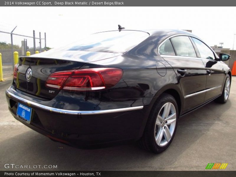 Deep Black Metallic / Desert Beige/Black 2014 Volkswagen CC Sport