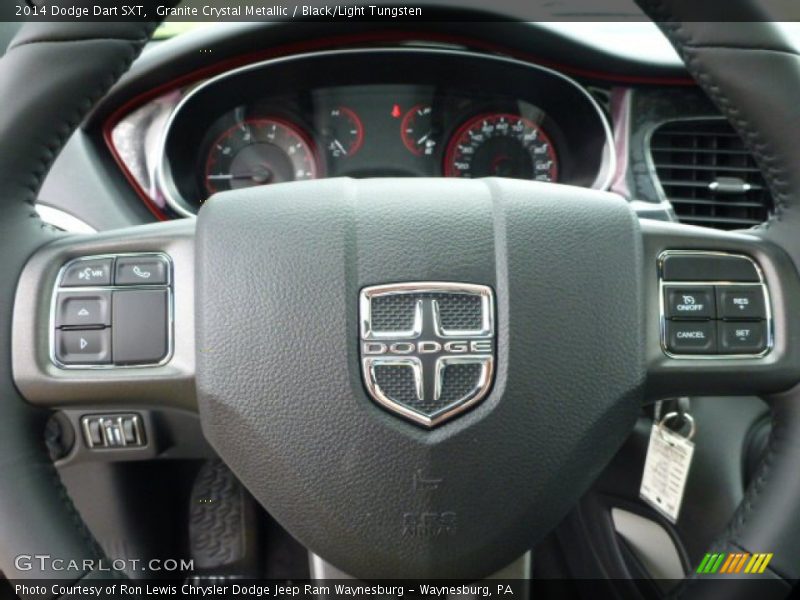 Granite Crystal Metallic / Black/Light Tungsten 2014 Dodge Dart SXT