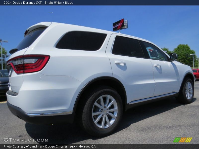 Bright White / Black 2014 Dodge Durango SXT